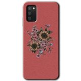 MRCİLETİSİM mrc140128 Retro Çiçek Kılıf HD Desen Baskılı Arka Kapak Samsung Galaxy A02s ile uyumlu