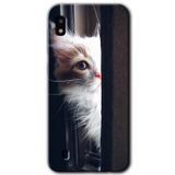 MRCİLETİSİM mrc141807 Kedi Bakışı Kılıf HD Desen Baskılı Arka Kapak Samsung Galaxy A10 ile uyumlu