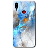 MRCİLETİSİM mrc141986 Mavi Buzul Kılıf HD Desen Baskılı Arka Kapak + Temperli Cam Samsung Galaxy A10s ile uyumlu