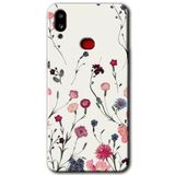 MRCİLETİSİM mrc142326 Mat Çiçek Kılıf HD Desen Baskılı Arka Kapak + Temperli Cam Samsung Galaxy A10s ile uyumlu