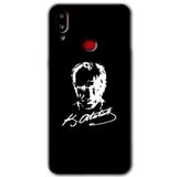 MRCİLETİSİM mrc142810 Atatürk Silüet İmza Kılıf HD Desen Baskılı Arka Kapak Samsung Galaxy A10s ile uyumlu