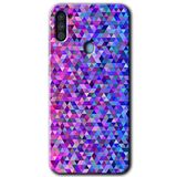 MRCİLETİSİM mrc143170 Pixel Mozaik Kılıf HD Desen Baskılı Arka Kapak + Temperli Cam Samsung Galaxy A11 ile uyumlu