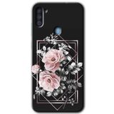 MRCİLETİSİM mrc143633 Retro Çiçek 1 Kılıf HD Desen Baskılı Arka Kapak Samsung Galaxy A11 ile uyumlu