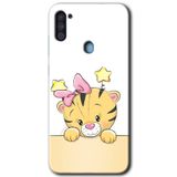 MRCİLETİSİM mrc143644 Sevimli Kedi Kılıf HD Desen Baskılı Arka Kapak Samsung Galaxy A11 ile uyumlu