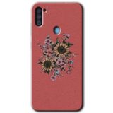 MRCİLETİSİM mrc143978 Retro Çiçek Kılıf HD Desen Baskılı Arka Kapak Samsung Galaxy A11 ile uyumlu