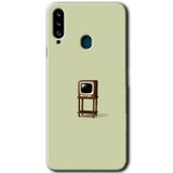 MRCİLETİSİM mrc148722 Retro Kılıf HD Desen Baskılı Arka Kapak + Temperli Cam Samsung Galaxy A20s ile uyumlu