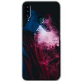 MRCİLETİSİM mrc148728 Smoke Kılıf HD Desen Baskılı Arka Kapak + Temperli Cam Samsung Galaxy A20s ile uyumlu
