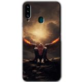 MRCİLETİSİM mrc149012 Wings of Power Kılıf HD Desen Baskılı Arka Kapak Samsung Galaxy A20s ile uyumlu