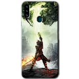 MRCİLETİSİM mrc149111 Dragon Hunter Kılıf HD Desen Baskılı Arka Kapak Samsung Galaxy A20s ile uyumlu