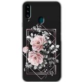 MRCİLETİSİM mrc149133 Retro Çiçek 1 Kılıf HD Desen Baskılı Arka Kapak Samsung Galaxy A20s ile uyumlu