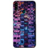 MRCİLETİSİM mrc149137 Şehir Görünümü Kılıf HD Desen Baskılı Arka Kapak Samsung Galaxy A20s ile uyumlu