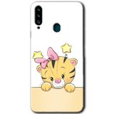 MRCİLETİSİM mrc149144 Sevimli Kedi Kılıf HD Desen Baskılı Arka Kapak Samsung Galaxy A20s ile uyumlu