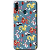 MRCİLETİSİM mrc149214 Funky Dragon Kılıf HD Desen Baskılı Arka Kapak Samsung Galaxy A20s ile uyumlu