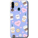 MRCİLETİSİM mrc149426 Coffee Cake Kılıf HD Desen Baskılı Arka Kapak Samsung Galaxy A20s ile uyumlu
