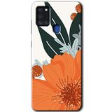 MRCİLETİSİM mrc150213 Portakal Çiçeği Kılıf HD Desen Baskılı Arka Kapak Samsung Galaxy A21s ile uyumlu