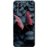 MRCİLETİSİM mrc151208 Dark Butterfly Kılıf HD Desen Baskılı Arka Kapak Samsung Galaxy A22 ile uyumlu