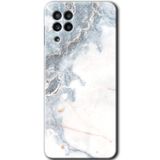 MRCİLETİSİM mrc151486 White Marble Kılıf HD Desen Baskılı Arka Kapak Samsung Galaxy A22 ile uyumlu