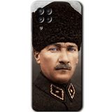 MRCİLETİSİM mrc151617 Başkomutan Atatürk Kılıf HD Desen Baskılı Arka Kapak Samsung Galaxy A22 ile uyumlu