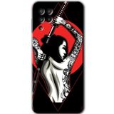 MRCİLETİSİM mrc151698 Samurai Girl Kılıf HD Desen Baskılı Arka Kapak Samsung Galaxy A22 ile uyumlu