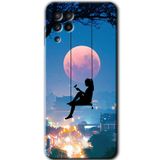 MRCİLETİSİM mrc151714 Yalnız Kadın Kılıf HD Desen Baskılı Arka Kapak Samsung Galaxy A22 ile uyumlu
