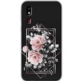 MRCİLETİSİM mrc151883 Retro Çiçek 1 Kılıf HD Desen Baskılı Arka Kapak Samsung Galaxy A2 Core ile uyumlu