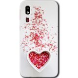 MRCİLETİSİM mrc152281 Kalpli Şekerleme Kılıf HD Desen Baskılı Arka Kapak Samsung Galaxy A2 Core ile uyumlu