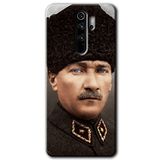 MRCİLETİSİM (mrc15442) Başkomutan Atatürk Kılıf Baskılı Kapak Tam Kaplayan Mat Seramik Xiaomi Redmi Note 8 Pro ile uyumlu