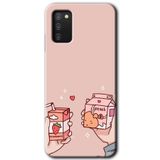 MRCİLETİSİM mrc1551 Meyveli Süt Kılıf Baskılı Kapak 5D Tam Kaplayan Cam Samsung Galaxy A02s ile uyumlu