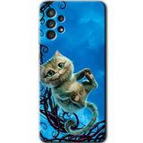 MRCİLETİSİM mrc156577 Çılgın Kedi Kılıf HD Desen Baskılı Arka Kapak Samsung Galaxy A32 4G ile uyumlu