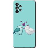 MRCİLETİSİM mrc157269 Mutlu Kuşlar Kılıf HD Desen Baskılı Arka Kapak Samsung Galaxy A33 ile uyumlu