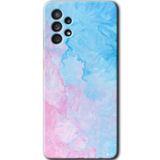 MRCİLETİSİM mrc157289 Blue Art Kılıf HD Desen Baskılı Arka Kapak Samsung Galaxy A33 ile uyumlu