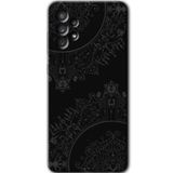 MRCİLETİSİM mrc157344 Siyah Mandala Kılıf HD Desen Baskılı Arka Kapak Samsung Galaxy A33 ile uyumlu