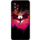 MRCİLETİSİM mrc157447 Dragon Night Kılıf HD Desen Baskılı Arka Kapak Samsung Galaxy A33 ile uyumlu
