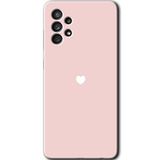 MRCİLETİSİM mrc157523 Sade Kalp Kılıf HD Desen Baskılı Arka Kapak Samsung Galaxy A33 ile uyumlu