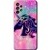 MRCİLETİSİM mrc157532 Unicorn Kristal Kılıf HD Desen Baskılı Arka Kapak Samsung Galaxy A33 ile uyumlu