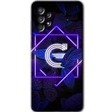 MRCİLETİSİM mrc157713 Dark Neon Yaprak G Harfi Kılıf HD Desen Baskılı Arka Kapak Samsung Galaxy A33 ile uyumlu