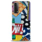 MRCİLETİSİM (mrc15773) Tam Ekran Koruyucu Kılıf HD Baskılı Kılıf Grafiti Huawei P Smart 2021 ile uyumlu