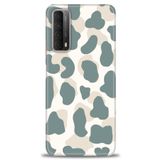MRCİLETİSİM (mrc15783) Tam Ekran Koruyucu Kılıf HD Baskılı Kılıf Mavi Bej Huawei P Smart 2021 ile uyumlu