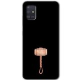 MRCİLETİSİM mrc160005 Thor Çekiç Kılıf HD Desen Baskılı Arka Kapak + Temperli Cam Samsung Galaxy A51 ile uyumlu