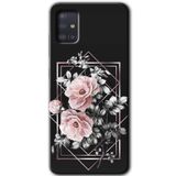 MRCİLETİSİM mrc160683 Retro Çiçek 1 Kılıf HD Desen Baskılı Arka Kapak Samsung Galaxy A51 ile uyumlu