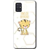 MRCİLETİSİM mrc160696 Sevimli Kedi 1 Kılıf HD Desen Baskılı Arka Kapak Samsung Galaxy A51 ile uyumlu