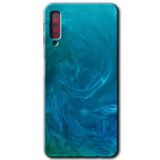 MRCİLETİSİM mrc166596 Mavi Aura Kılıf HD Desen Baskılı Arka Kapak Samsung Galaxy A7 2018 ile uyumlu