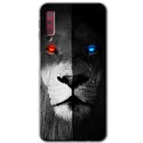 MRCİLETİSİM mrc166615 Fire and Ice Lion Kılıf HD Desen Baskılı Arka Kapak Samsung Galaxy A7 2018 ile uyumlu