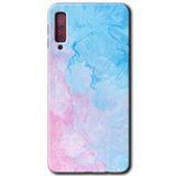 MRCİLETİSİM mrc166639 Blue Art Kılıf HD Desen Baskılı Arka Kapak Samsung Galaxy A7 2018 ile uyumlu