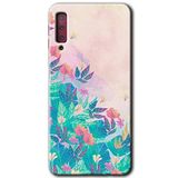 MRCİLETİSİM mrc166643 Çizim Yapraklar Kılıf HD Desen Baskılı Arka Kapak Samsung Galaxy A7 2018 ile uyumlu