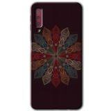 MRCİLETİSİM mrc166670 Mandala Flower Wal Kılıf HD Desen Baskılı Arka Kapak Samsung Galaxy A7 2018 ile uyumlu