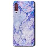 MRCİLETİSİM mrc166680 Spots Lilac Kılıf HD Desen Baskılı Arka Kapak Samsung Galaxy A7 2018 ile uyumlu