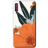 MRCİLETİSİM mrc166713 Portakal Çiçeği Kılıf HD Desen Baskılı Arka Kapak Samsung Galaxy A7 2018 ile uyumlu