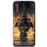 MRCİLETİSİM mrc166717 Siyah İnci Kılıf HD Desen Baskılı Arka Kapak Samsung Galaxy A7 2018 ile uyumlu