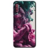 MRCİLETİSİM mrc166739 Liquid Cloud Kılıf HD Desen Baskılı Arka Kapak Samsung Galaxy A7 2018 ile uyumlu